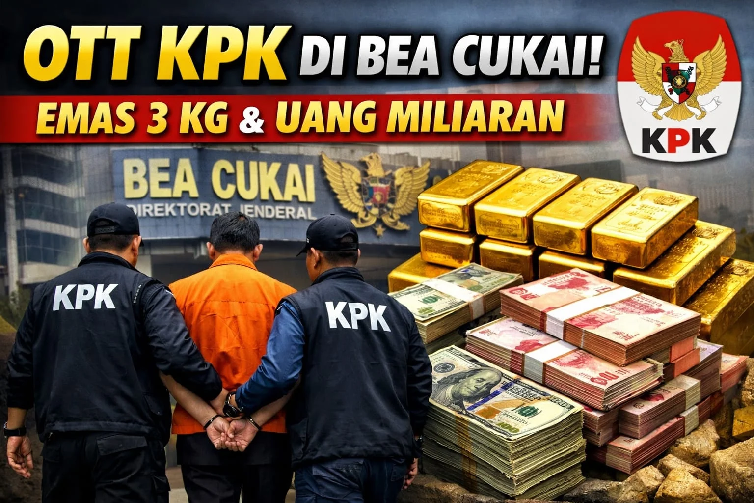 KPK Sita Emas dan Uang Miliaran Rupiah Terkait OTT Bupati Sukoharjo