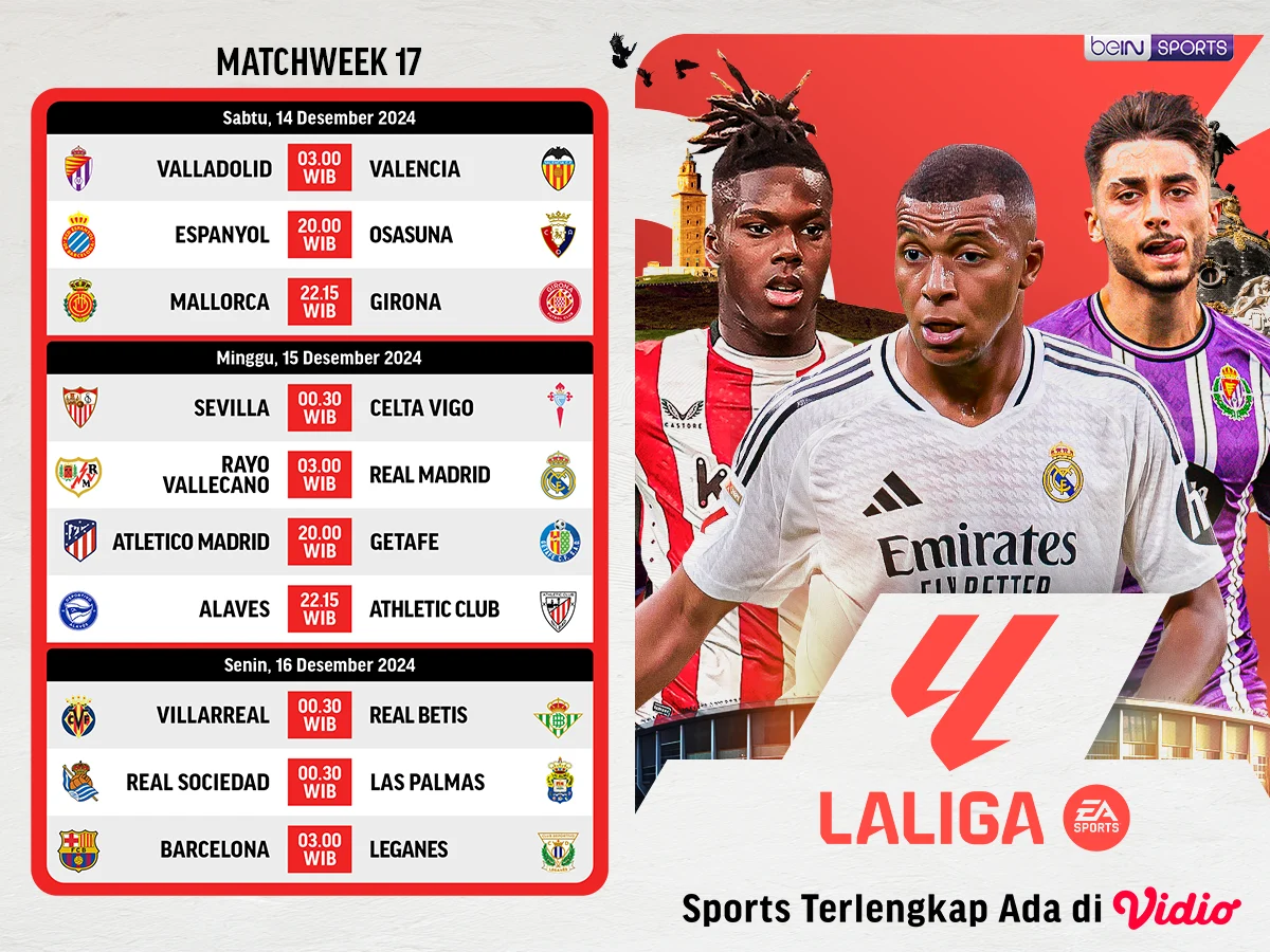 LaLiga 2026/27: Jadwal Pertandingan dan Derbi Spanyol