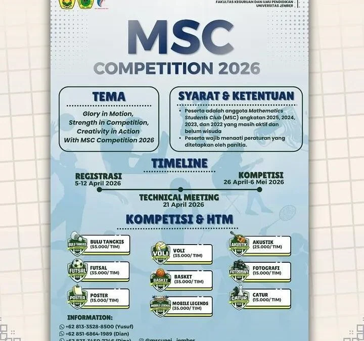 MSc 2026: Berbagai Kemajuan dan Pengembangan di Berbagai Bidang