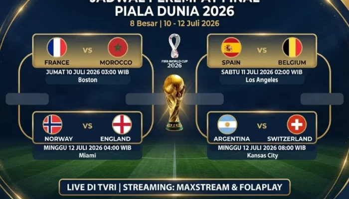 Norwegia vs Inggris: Pertarungan Sengit di Perempat Final Piala Dunia 2026