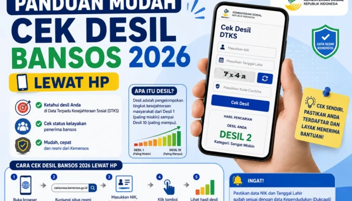 Panduan Cek Desil Penerima Bansos 2026, Simak Cara dan Syaratnya