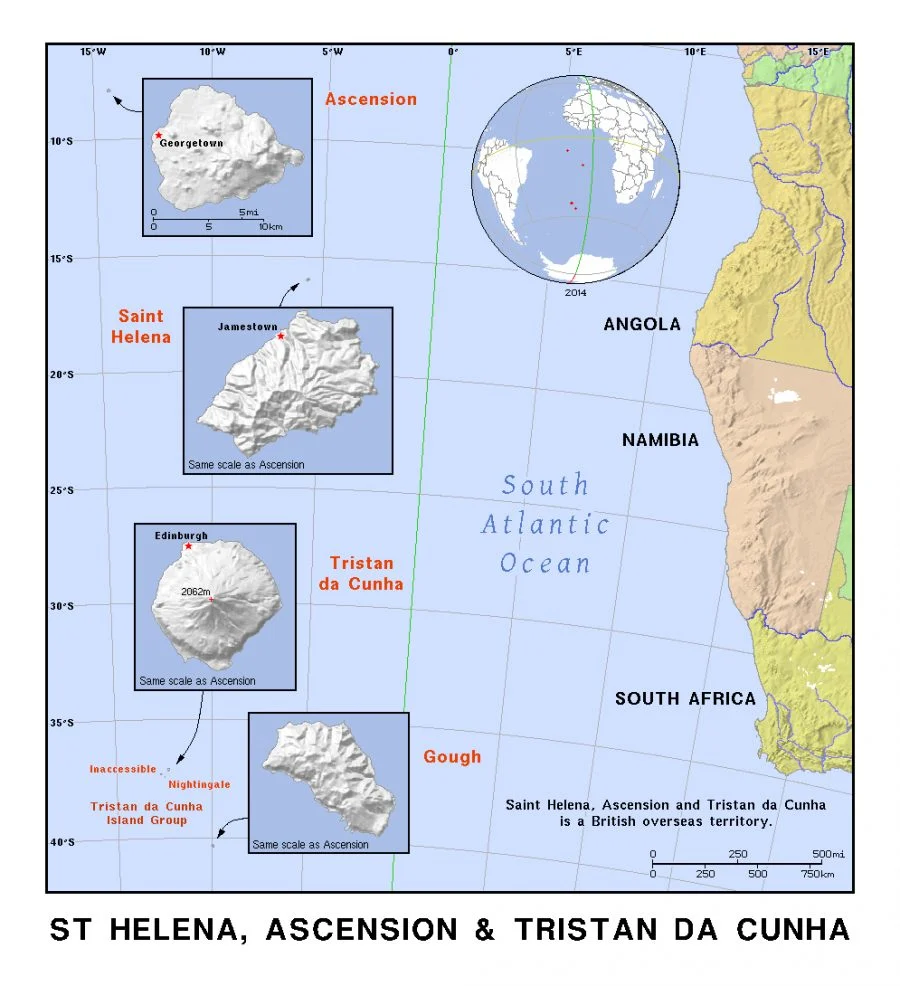 Panduan Wisata ke Kepulauan Saint Helena, Ascension, dan Tristan da Cunha