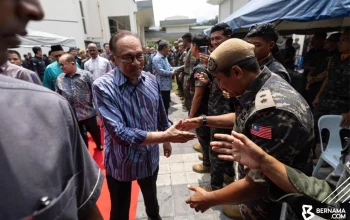 Perak Ruler Officiates Sultan Nazrin Shah 69 Commando Camp in Ulu Kinta