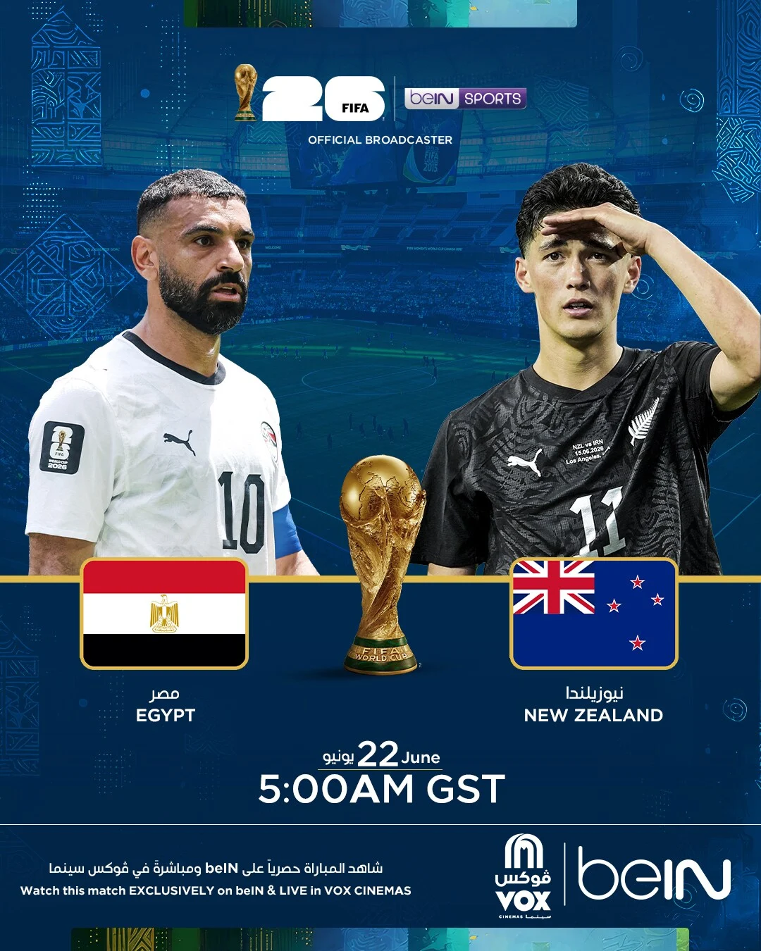 Pertandingan Sengit New Zealand vs Egypt di Piala Dunia 2026