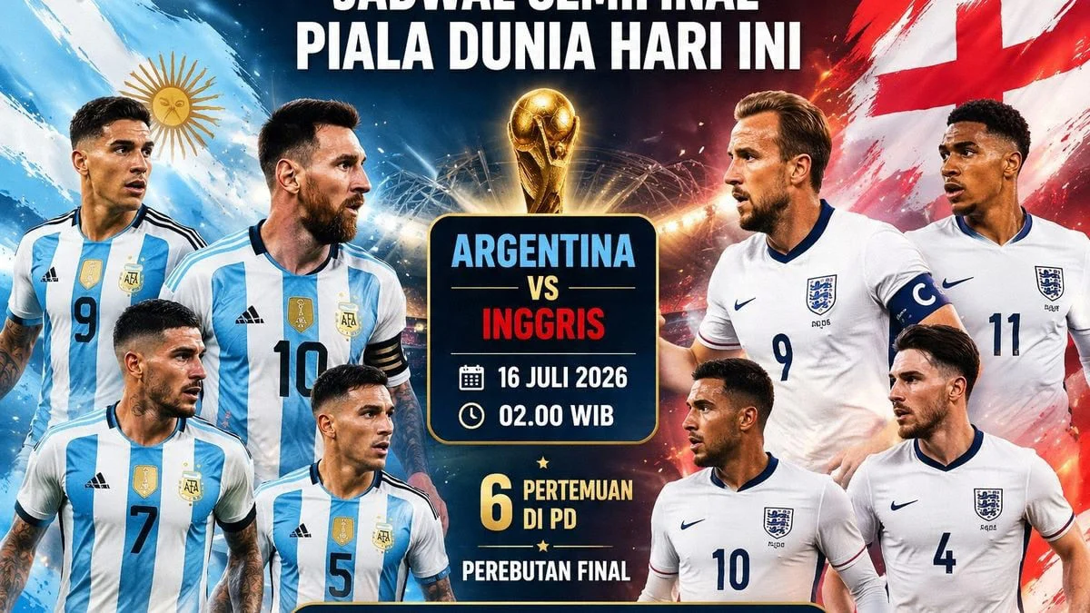 Pertarungan Sengit di Semifinal Piala Dunia: Argentina Vs Inggris