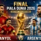 Piala Dunia 2026: Argentina dan Spanyol Siap Bertarung di Final