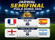 Piala Dunia 2026 Semifinal: Prancis Vs Spanyol dan Inggris Vs Argentina, Siaran Langsung di TVRI