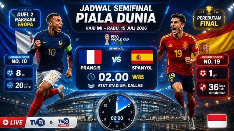 Prancis vs Spanyol: Duel Sengit di Semifinal Piala Dunia 2026