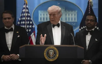 Presiden Trump Hadiri Rescheduled White House Correspondents' Dinner