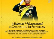 Sultan Brunei Rayakan Ulang Tahun ke-80 dengan Pesta Rakyat dan Ucapan Selamat
