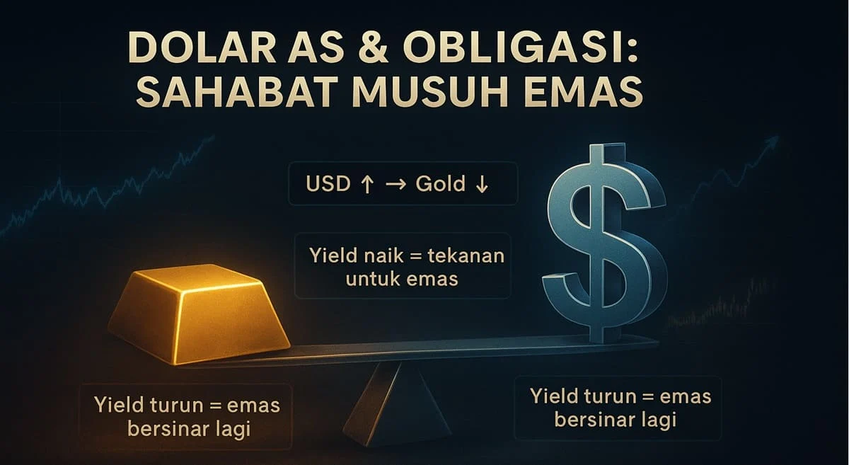 USD Hari Ini: Dolar AS Menguat, Emas dan Perak Melemah
