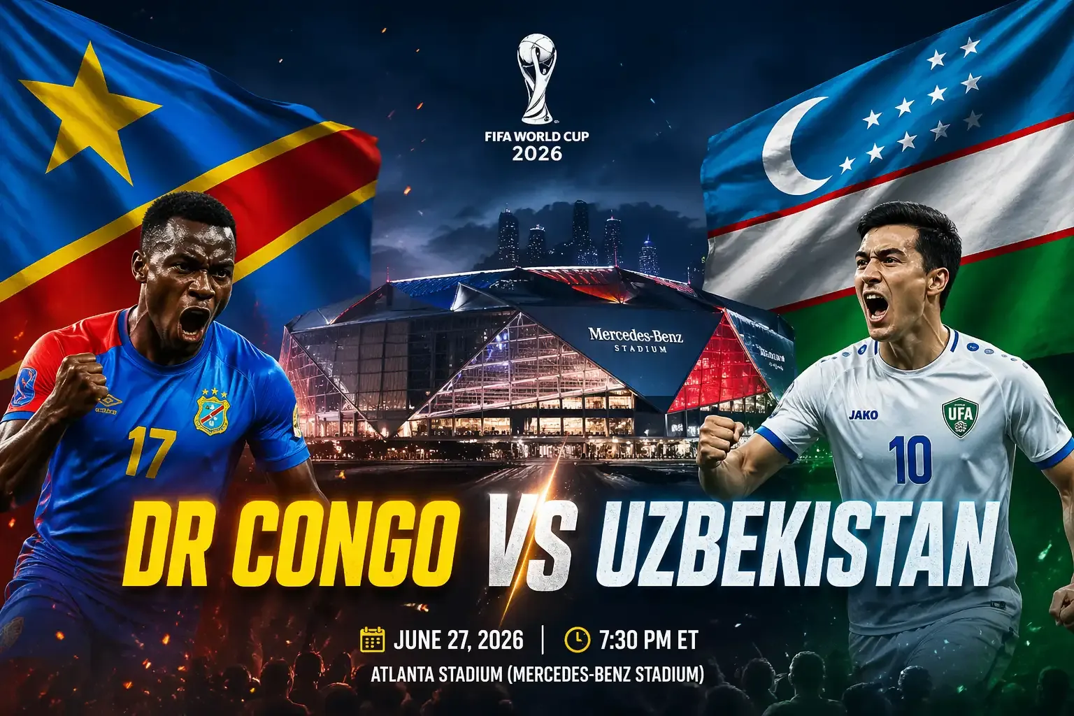 Uzbekistan vs DR Congo: Pertarungan Sengit di Piala Dunia 2026