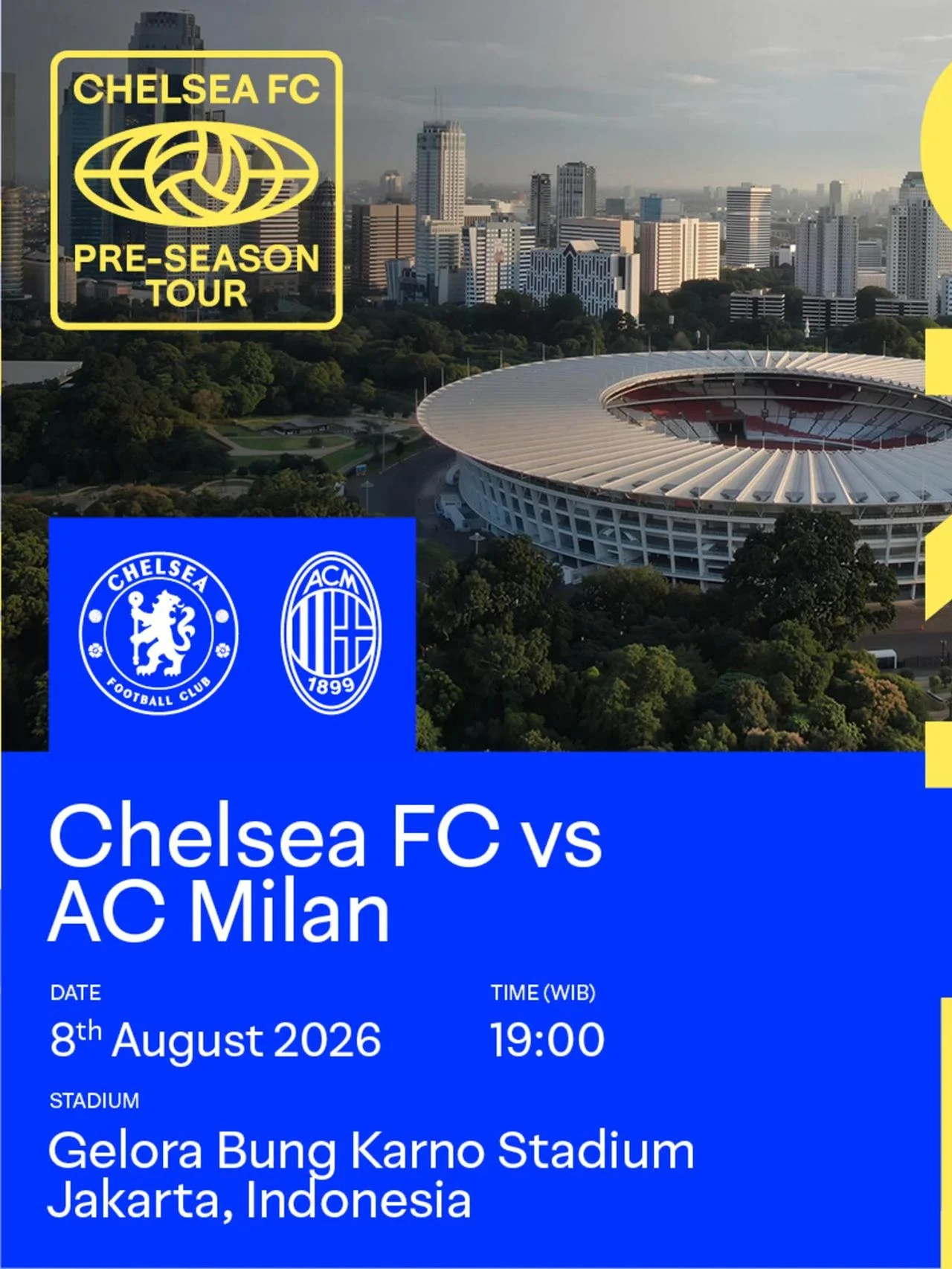 Chelsea vs AC Milan: Laga Persahabatan yang Dinanti di Indonesia