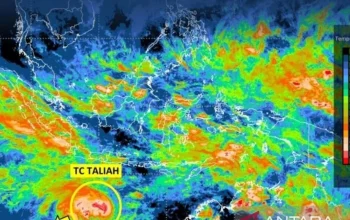 Cuaca Hari Ini: Hujan Ringan dan Gelombang Tinggi di Jawa Tengah, Suhu Udara di Jakarta dan Gorontalo Berkisar 22-31°C