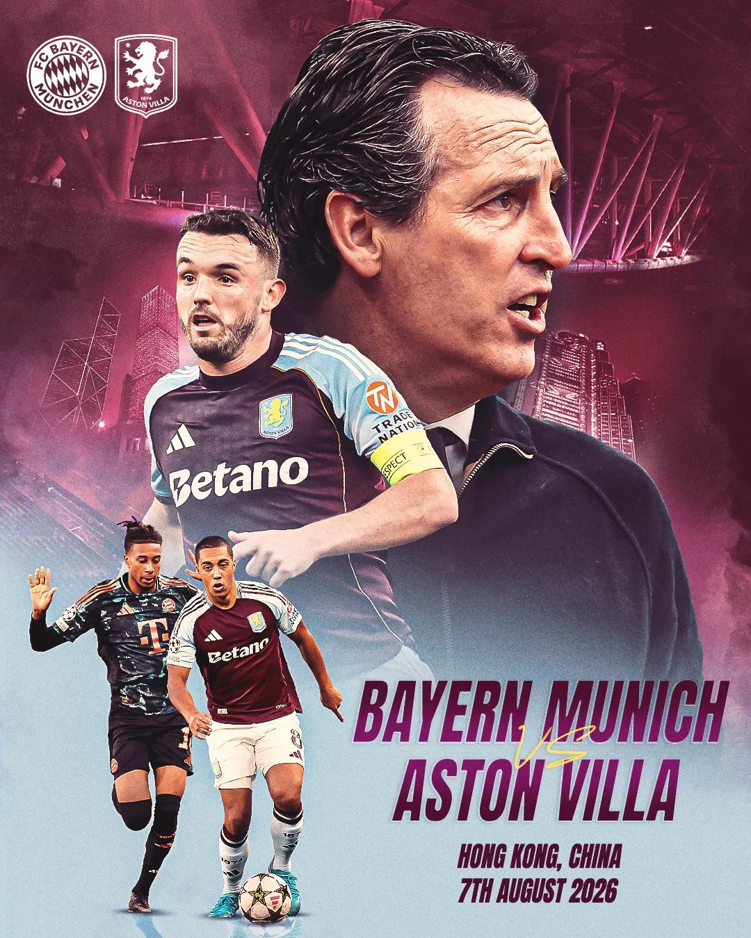 FC Bayern München Menghadapi Aston Villa di Hong Kong: Pertandingan Persahabatan yang Dinantikan