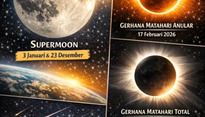 Fenomena Langit Agustus 2026: Gerhana Matahari Total, Hujan Meteor, dan Pesona Bulan