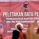 Hasto Kristiyanto Hadiri Peletakan Batu Pertama Kantor DPC PDIP Samosir, PDI Perjuangan Perkuat Konsolidasi