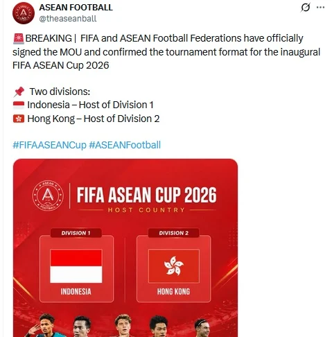 Indonesia Siap Tuan Rumah FIFA ASEAN Cup 2026, Timnas Indonesia Siap Tampil Maksimal