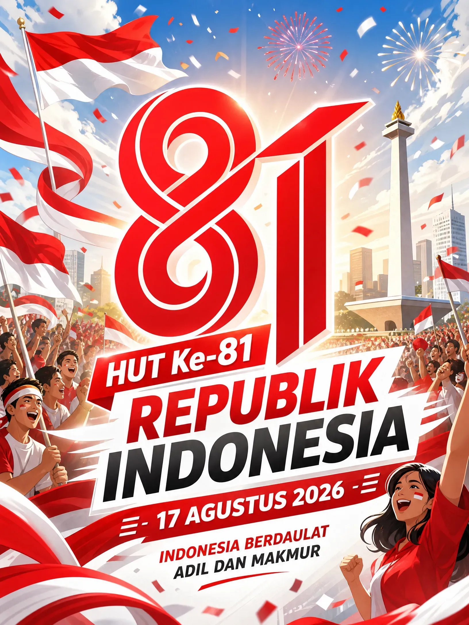 Maluku Utara Merayakan HUT RI Ke-81 dengan Penuh Semangat