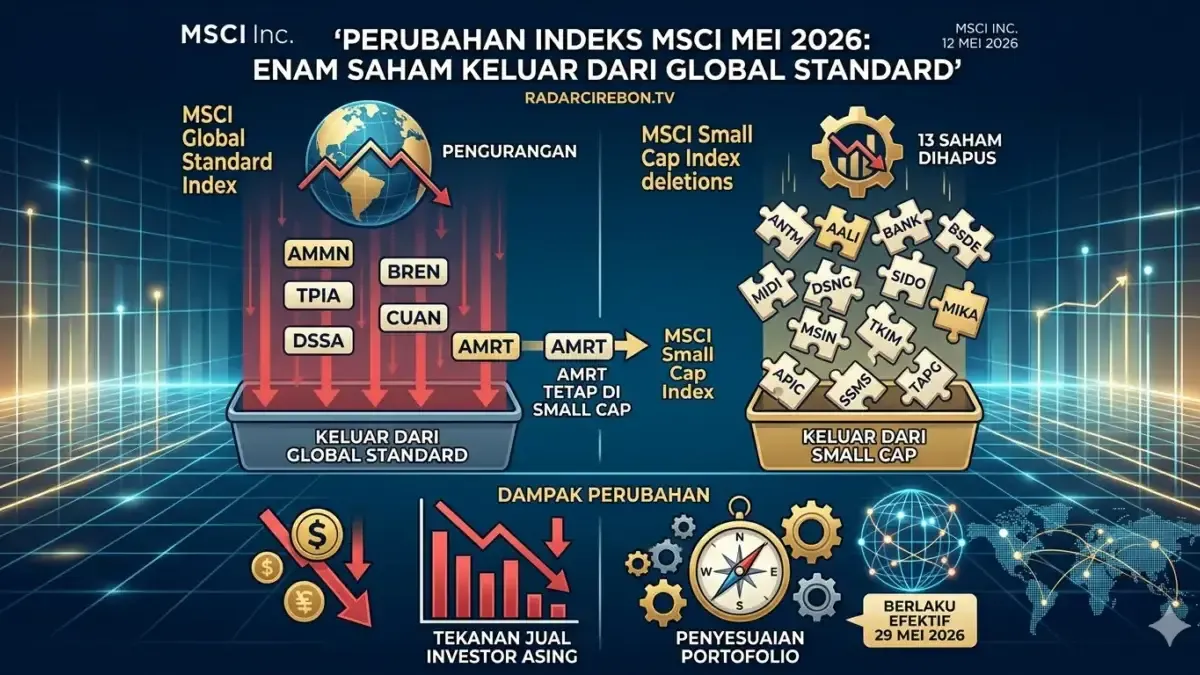 MSCI Keluarkan Dua Saham Indonesia dari Global Standard Index, Simak Dampaknya