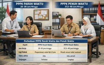 Pegawai Pemerintah dengan Perjanjian Kerja (PPPK) Paruh Waktu Dapat Beralih Jadi PPPK Penuh Waktu