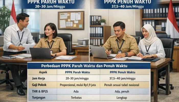 Pegawai Pemerintah dengan Perjanjian Kerja (PPPK) Paruh Waktu Dapat Beralih Jadi PPPK Penuh Waktu