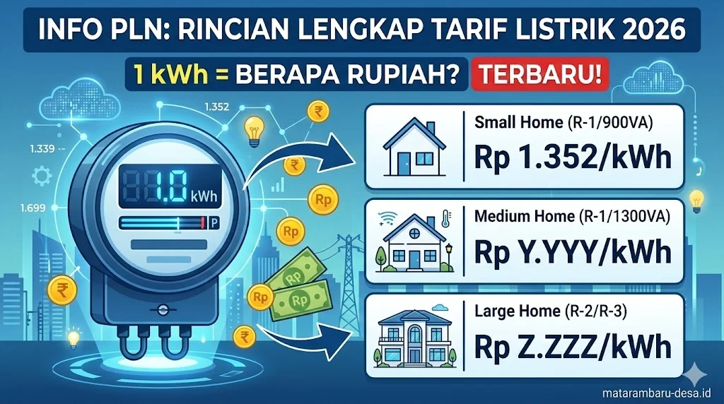 Pemerintah Tetapkan Tarif Listrik PLN Terbaru, Berlaku Mulai 1 Agustus 2026