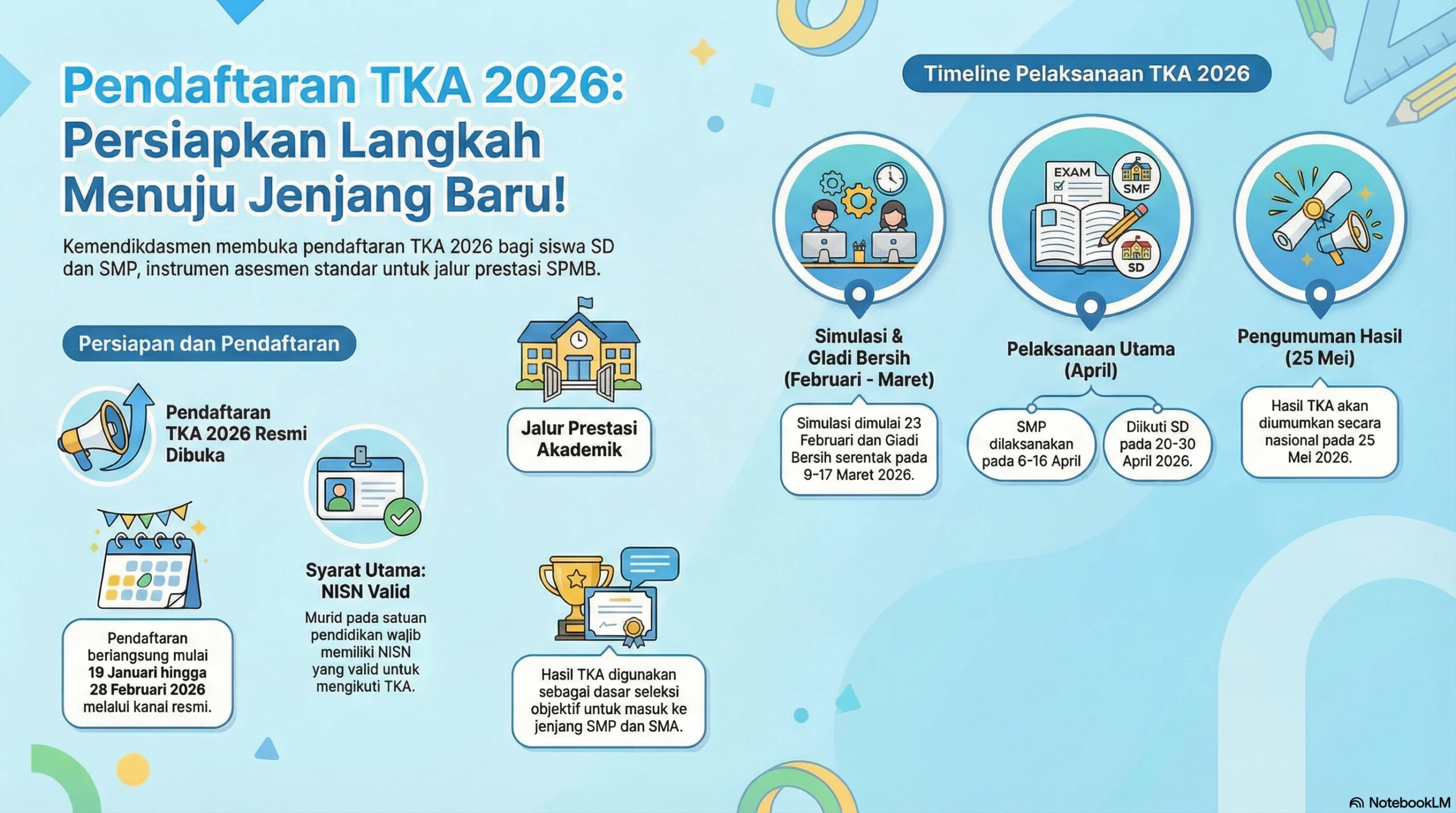 Pendaftaran TKA 2026 Dibuka: Simak Informasi dan Contoh Soal