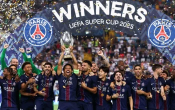 PSG Pertahankan Gelar Piala Super Eropa Usai Mengalahkan Aston Villa 2-1