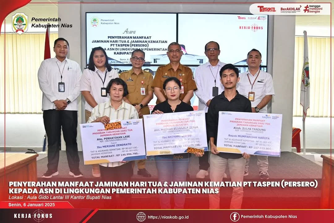 Taspen Salurkan Manfaat Pensiun kepada Pejabat Negara dan Ahli Waris